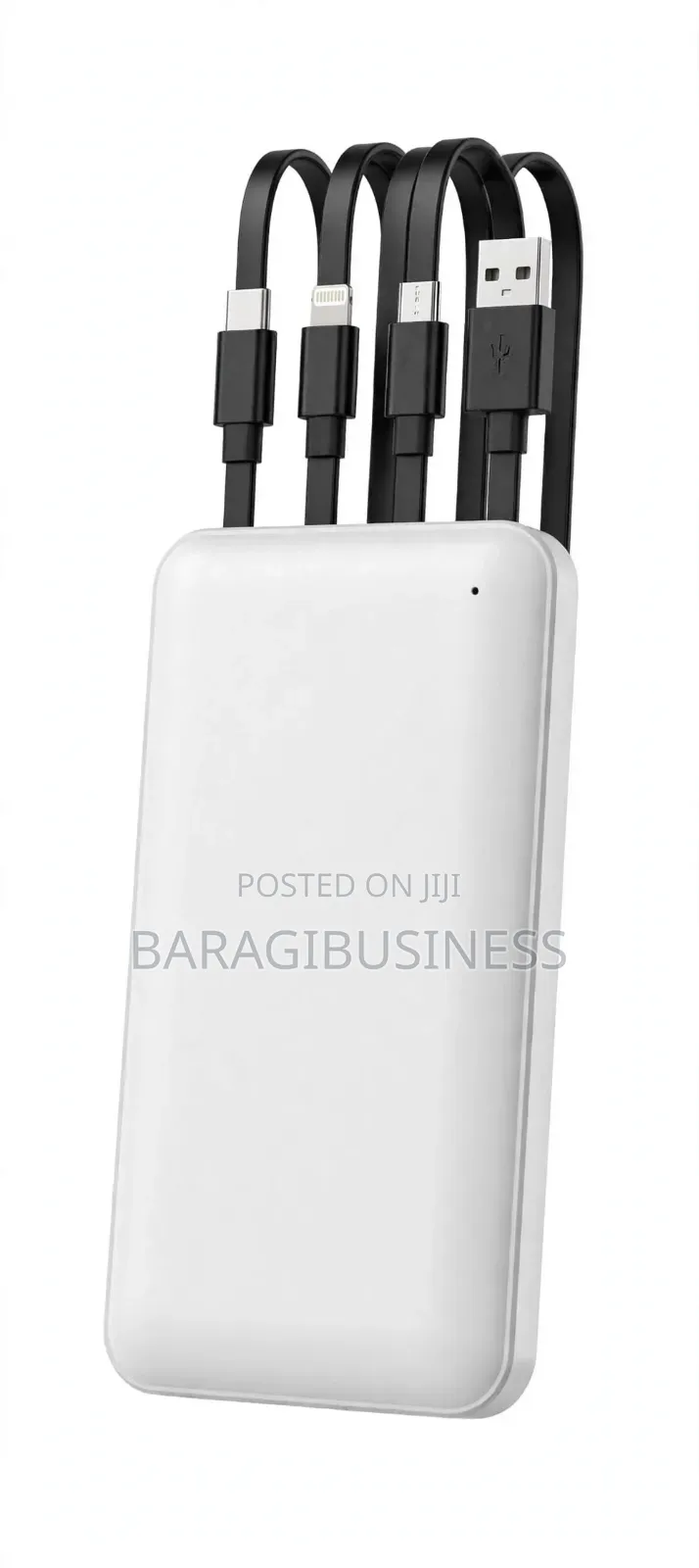 10000mAh Power Bank 4-in-1 Cables Fast Charge - Pay on Delivery