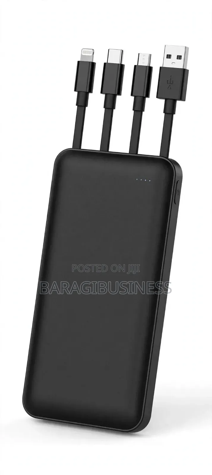 10000mAh Power Bank 4-in-1 Cables Fast Charge - Pay on Delivery