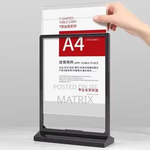 Desktop Display Board, Used as a Menu or Sign Holder for Restaurants