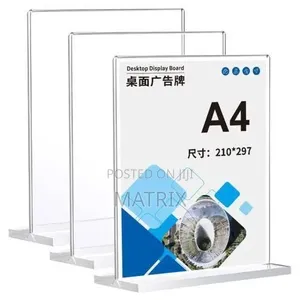 Desktop Display Board, Used as a Menu or Sign Holder for Restaurants
