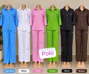 Linen 2pc Set. Shirt + Palazo Free