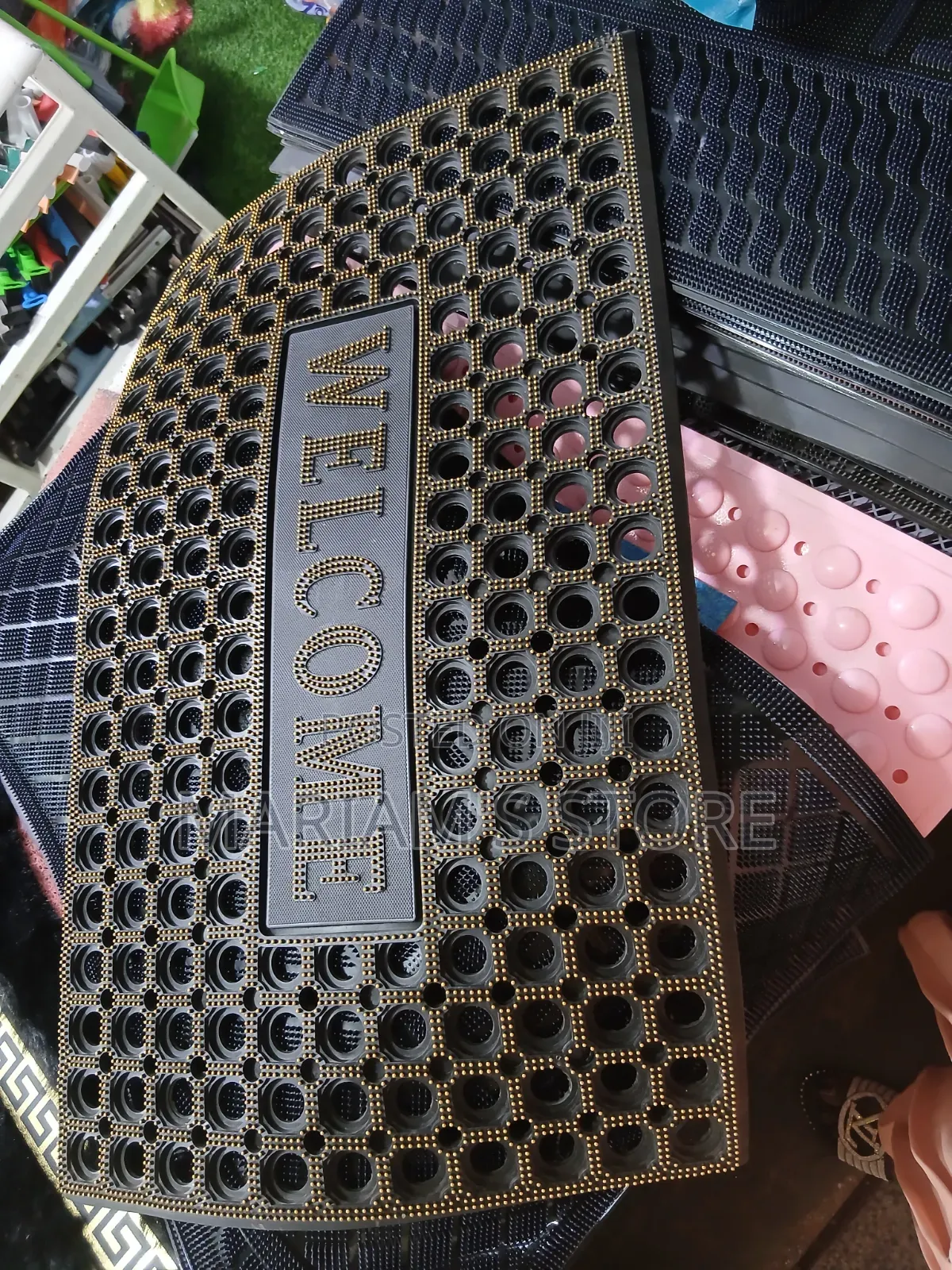 Heavy-Duty, Black Door Mat