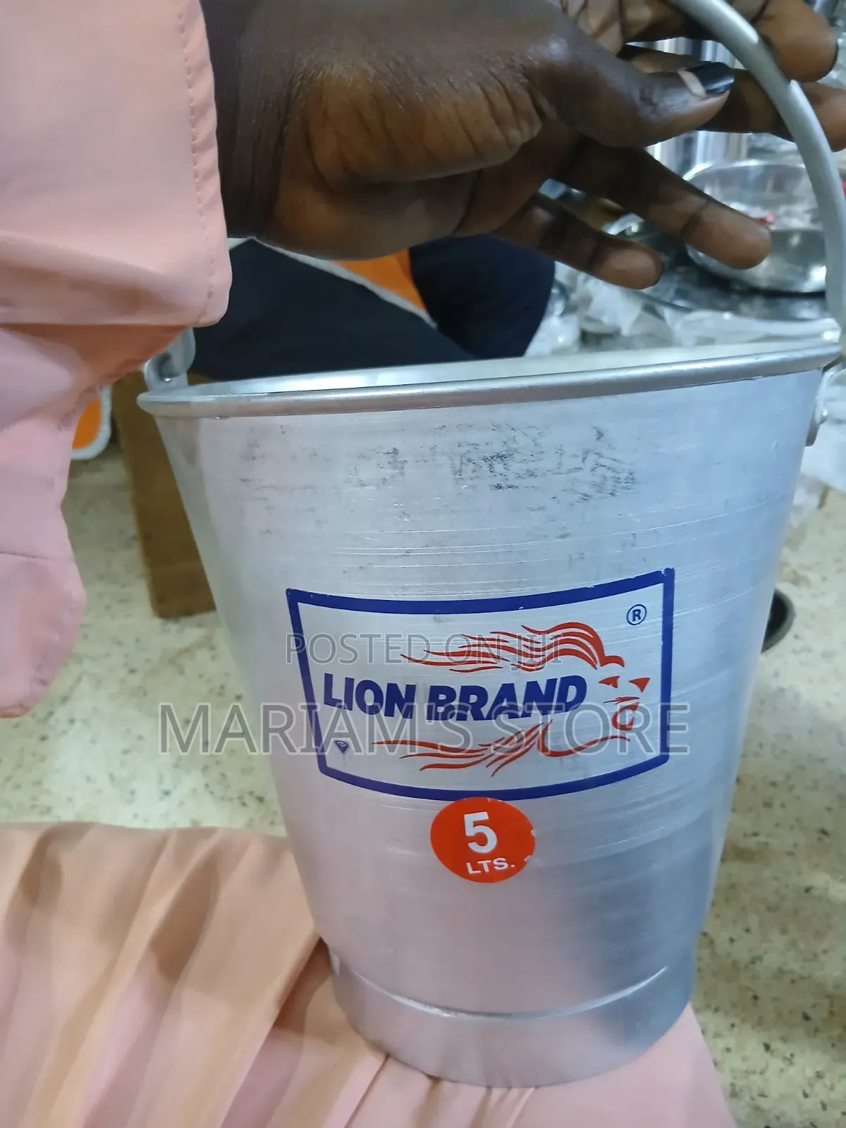 Aluminium Milk Bucket 5ltrs