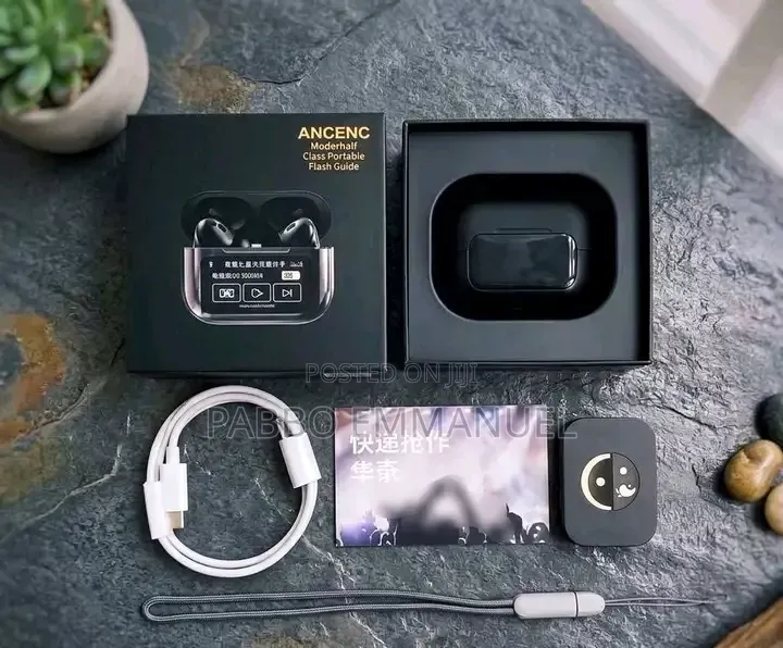 Smart Ai Bass Earbuds With a Screen Display