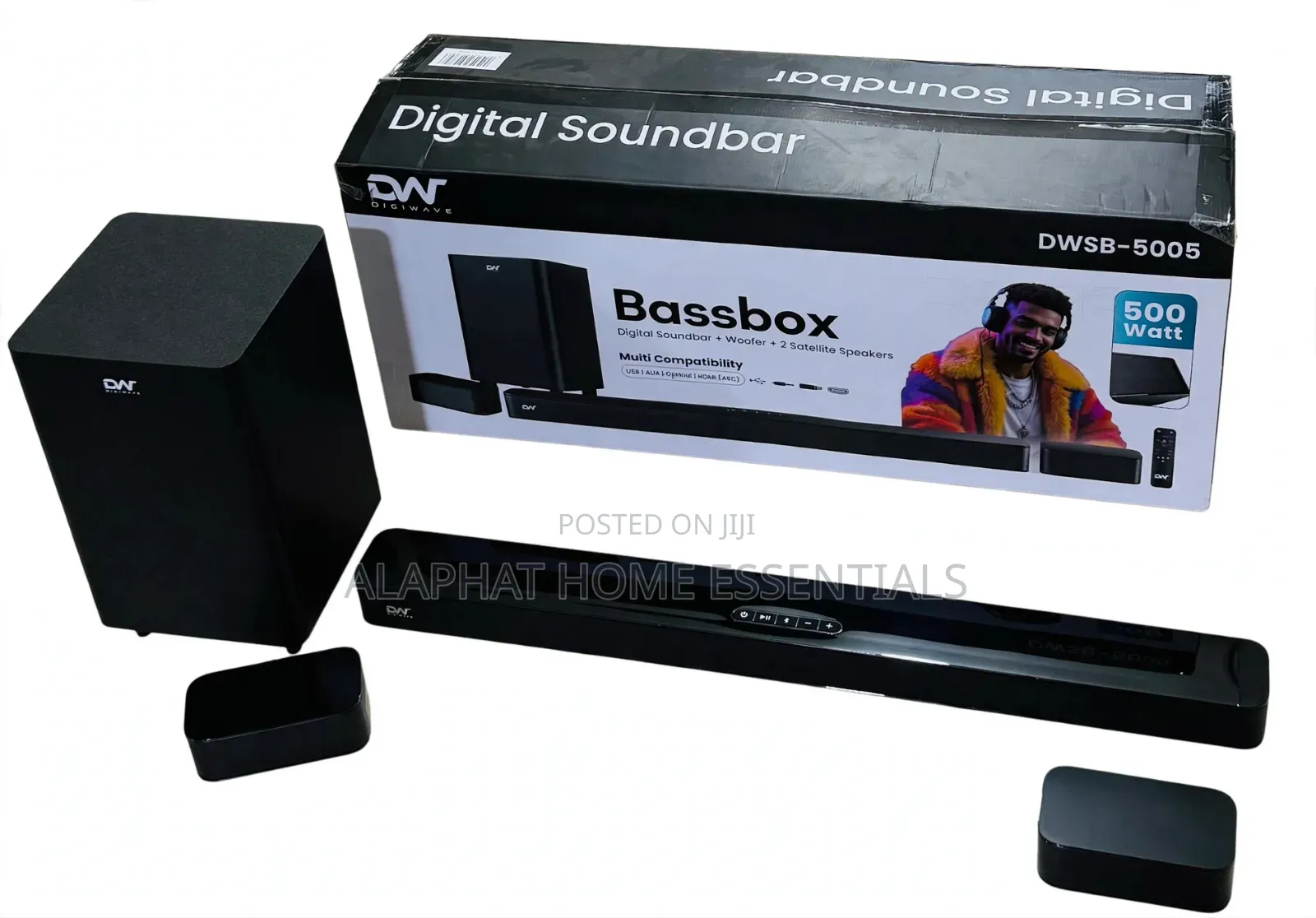 DW 5.1ch Sound Bar With Rear Speakers
