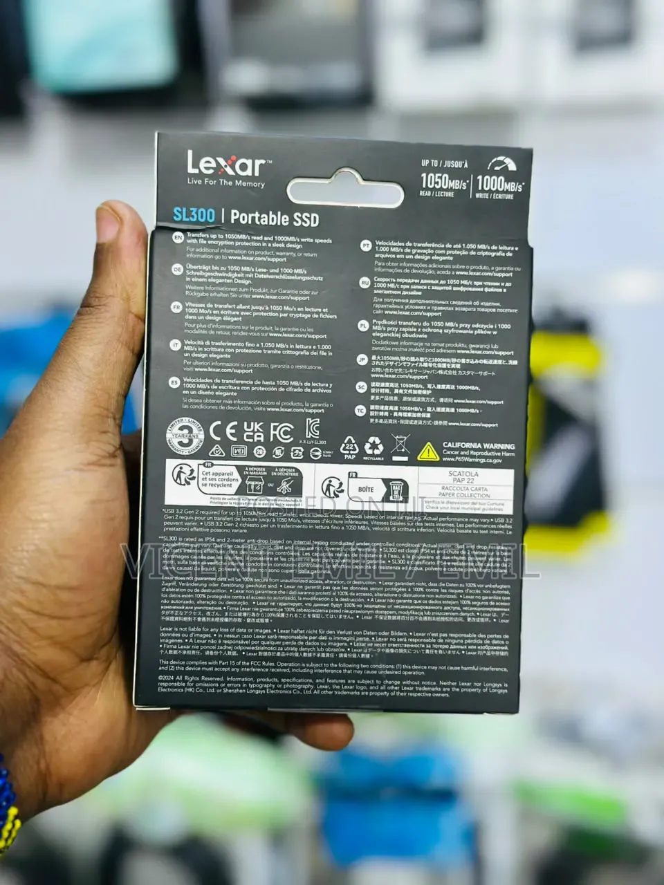 1tb Lexar Sl300 Portable SSD