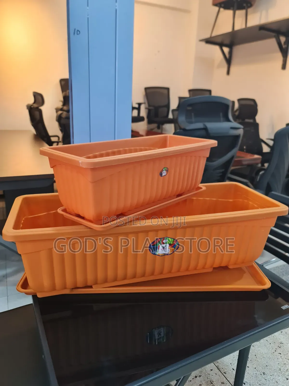1pcs Rectangular Plastic Flower Pots Plastic Flower Pots
