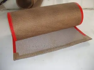 PTFE Coated Fiberglass Open Mesh Conveyor Belt Teflon Mesh Belt