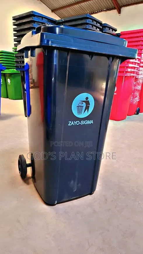 Black Plastic Dust Bins Black Plastic Dust Bins 240litres