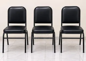 1Pcs Stackable Black Office Chairs Black Office Chairs