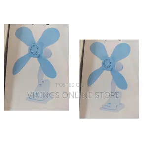 5-Blade Electric Clip Fan With an Adjustable Joint and a Sturdy