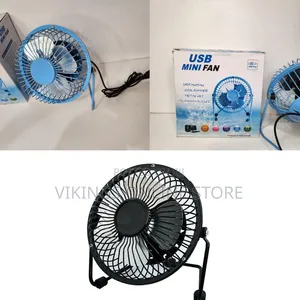 Mini Metal 4" USB Desk Fans - USB Powered Quiet With Free Angle
