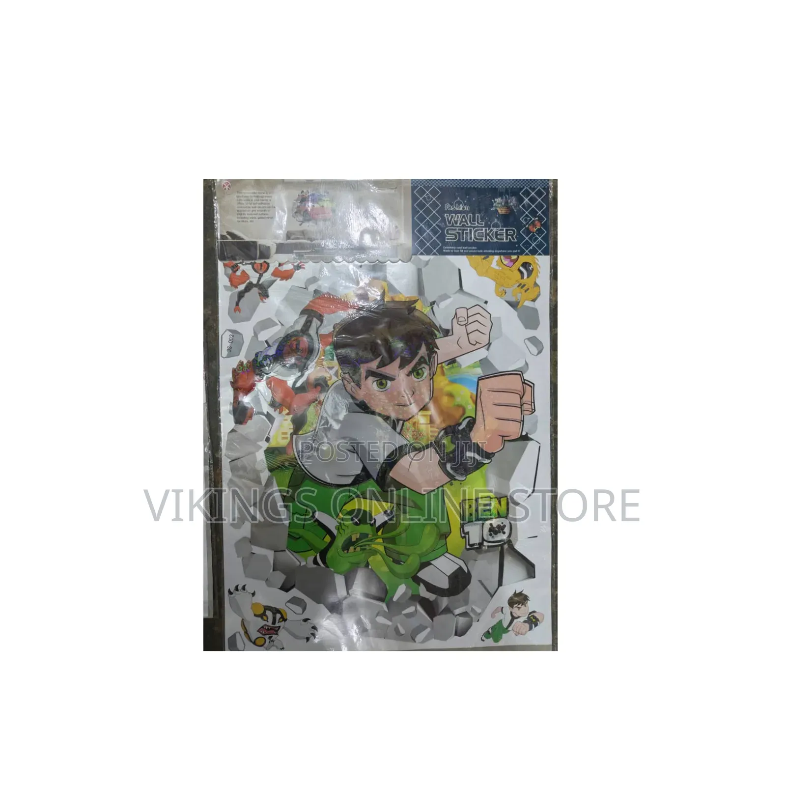 3d-Effect Dynamic Ben 10 Wall Sticker Set
