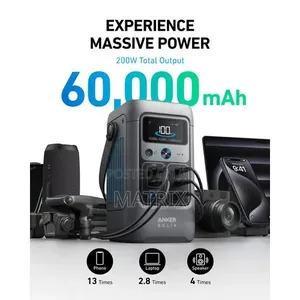 60000mah Anker Solix Power Station 200W Portable Power Station