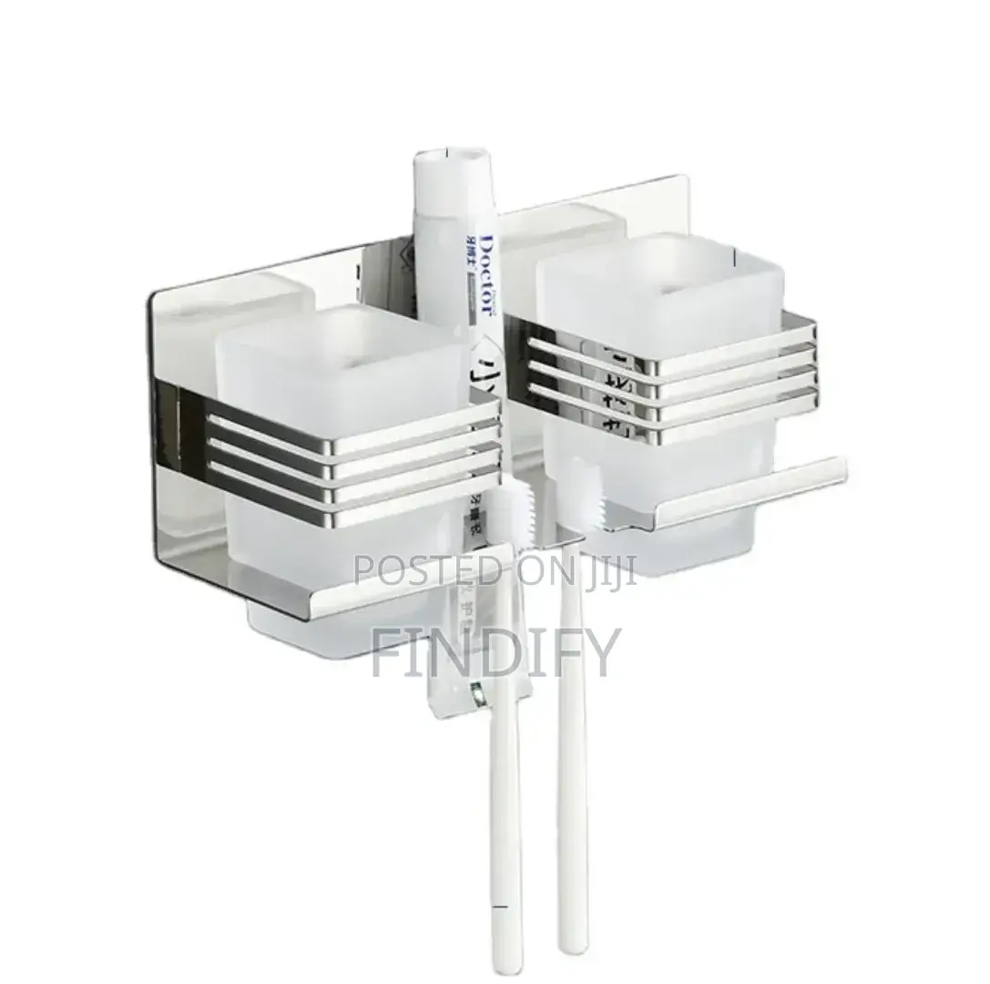 Toothbrush Slot Stainless Steel Wall Mount Toothbrush Holder Bathroom