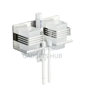 Toothbrush Slot Stainless Steel Wall Mount Toothbrush Holder Bathroom