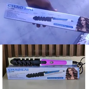 Chao Lai CL-1088 Professional Spiral Hair Curler With a Pink and Black