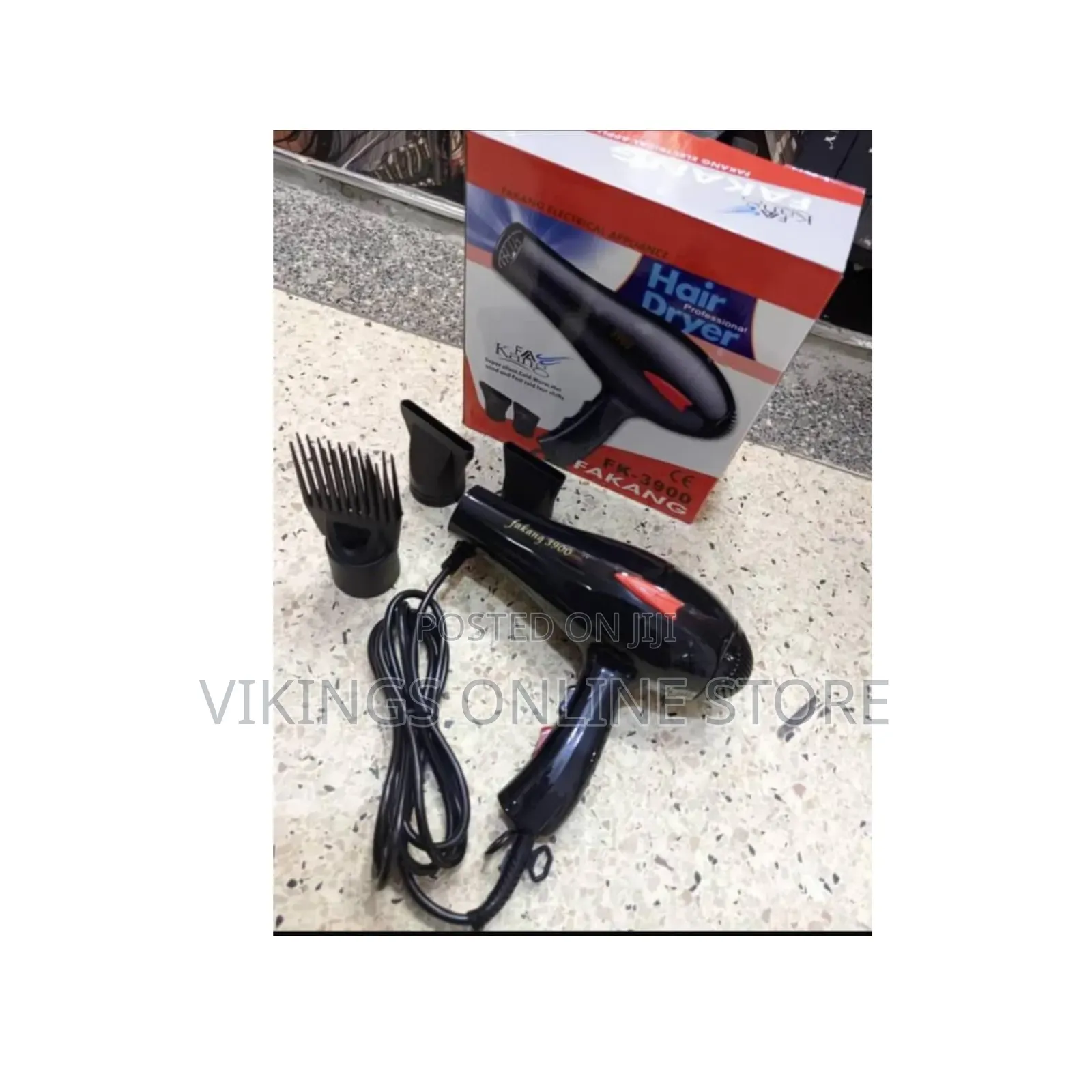 Black Fakang Professional Hair Dryer (FK-3900)