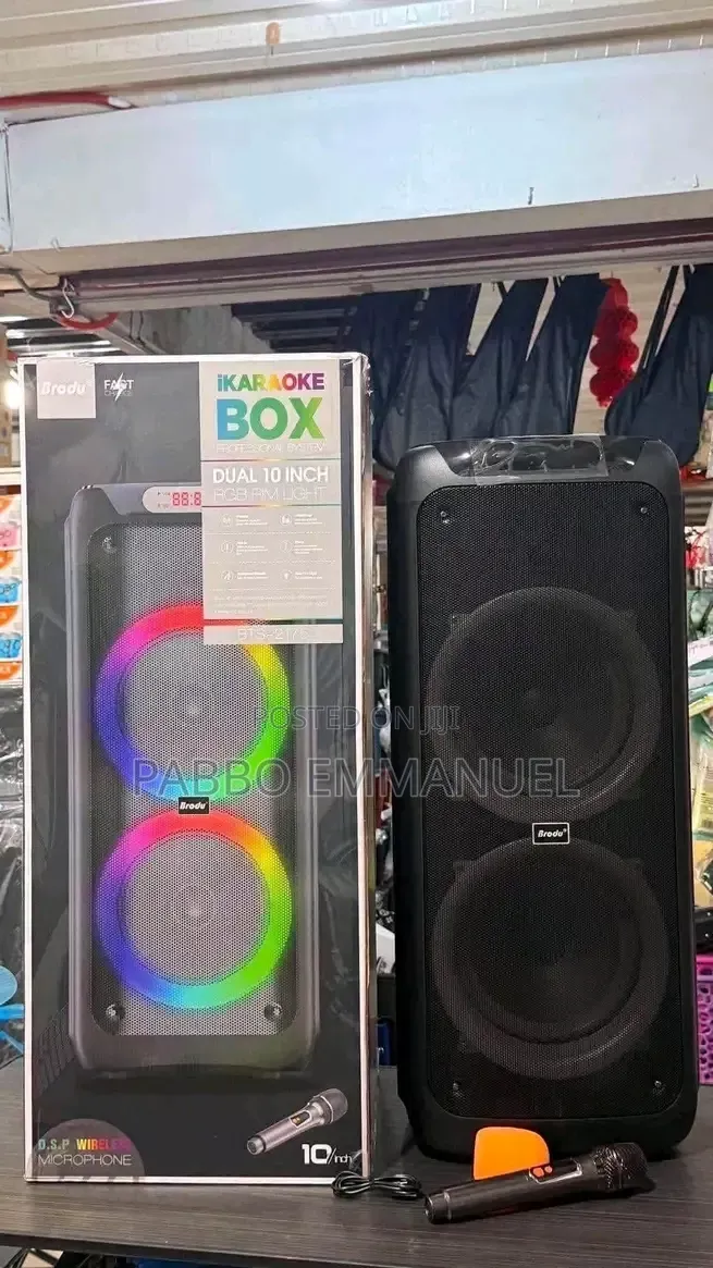 Duo Speaker Super Bass Portable Speaker With 2 Speakers