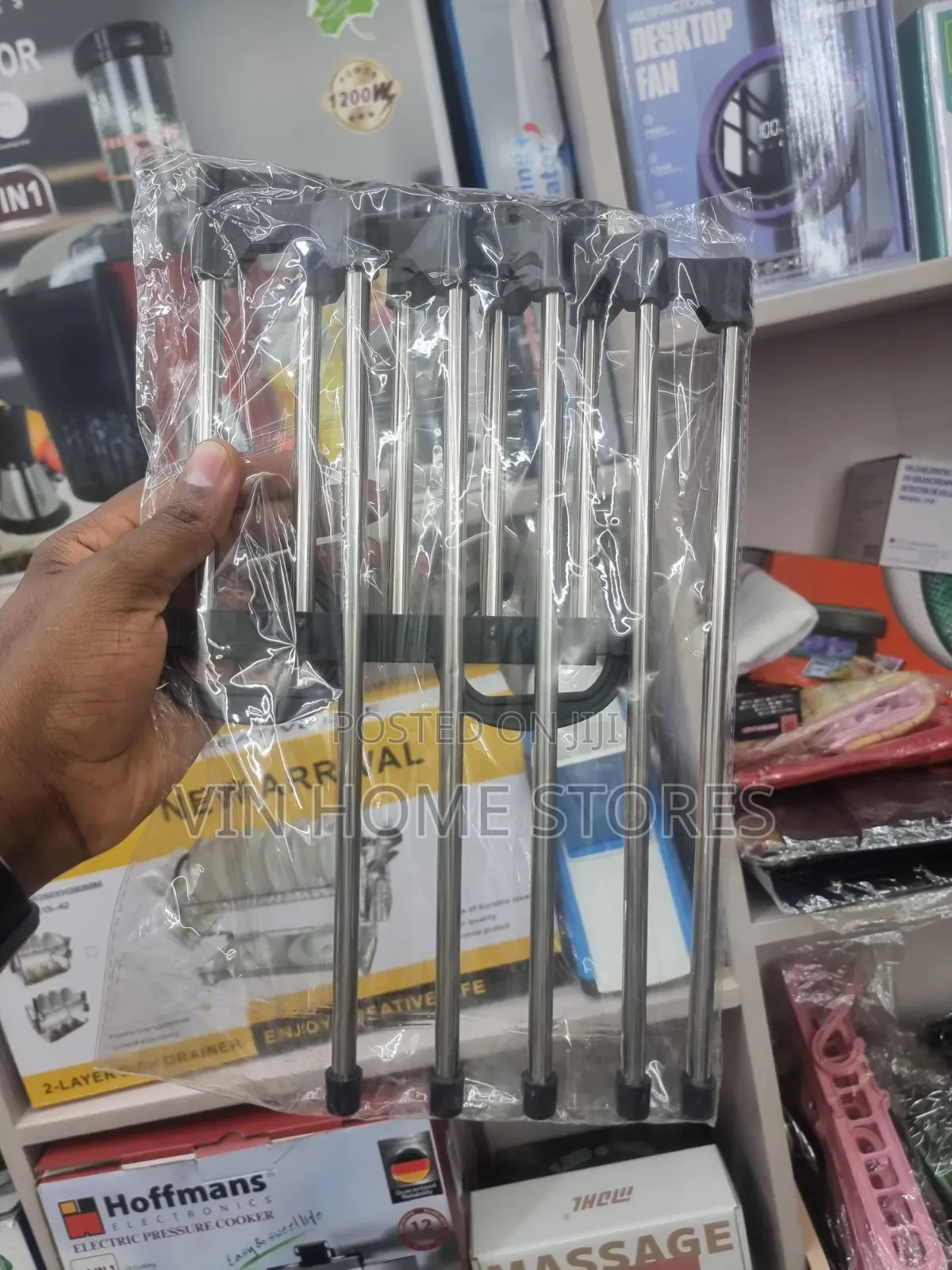 5 in 1 Stainless Steel Foldable Hanger for Pants and Trousers