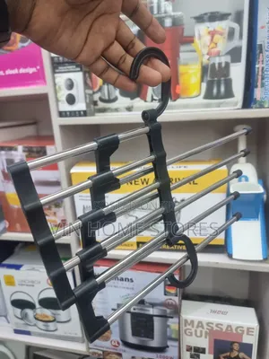 5 in 1 Stainless Steel Foldable Hanger for Pants and Trousers