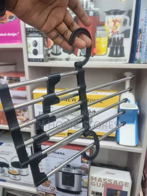 5 in 1 Stainless Steel Foldable Hanger for Pants and Trousers