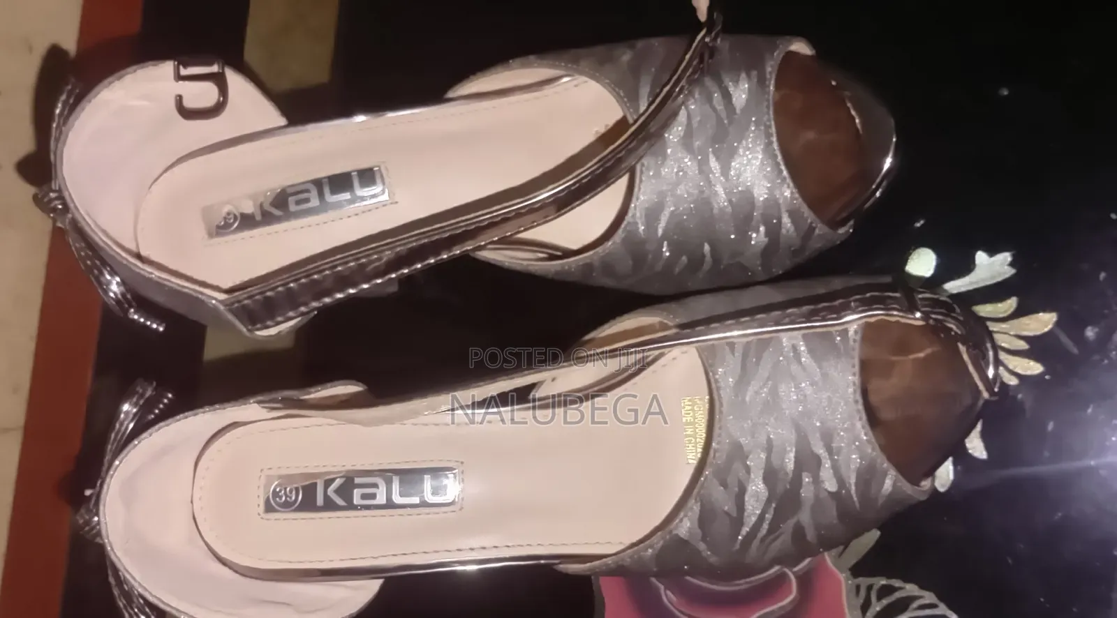 Elegant Ladies Silver High Heel Sandals