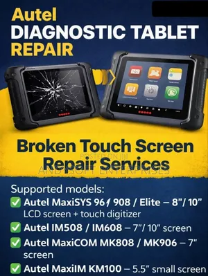Autel Diagnostic Tablet Broken Touch Screen Repair and Replacement