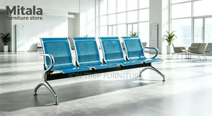 4seater Waiting Chair Metallic