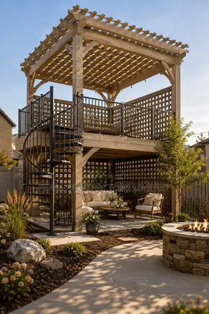 Pergolas/Double Storied Pergolas From 700,000/- Per Square Meter