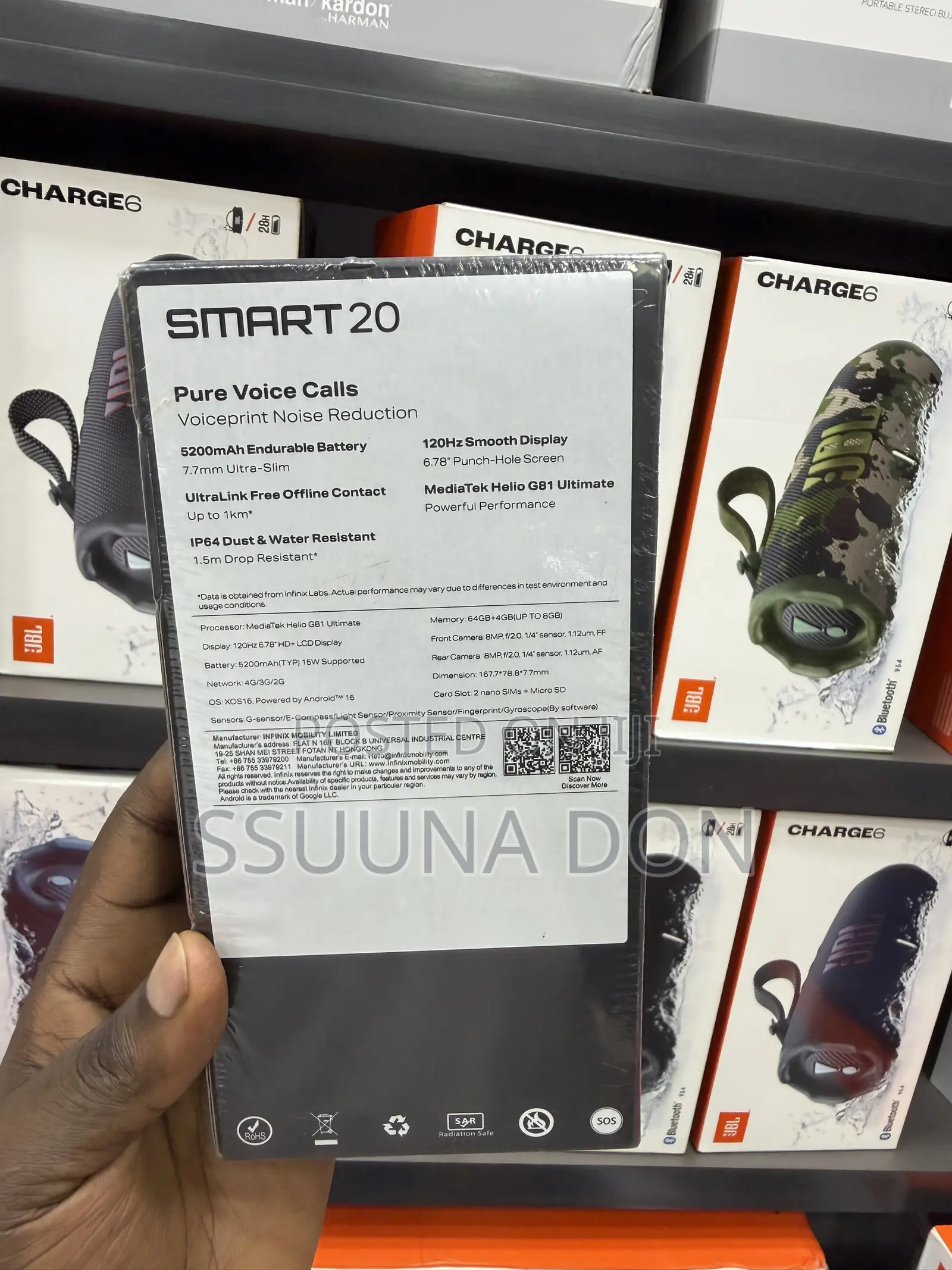 New Infinix Smart 20 64 GB Black