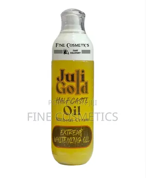 Juli Gold Half Caste Oil, Extreme Whitening Body Serum Without Cream.