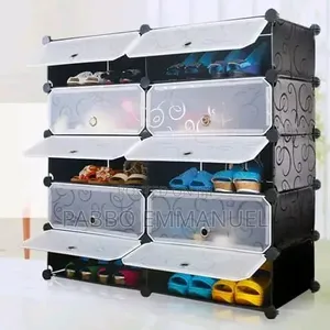4_column Plastic Shoe Racl