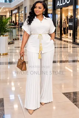 Baggie Strips Pants Two Piece