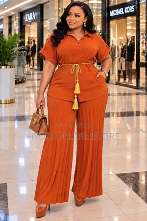 Baggie Strips Pants Two Piece
