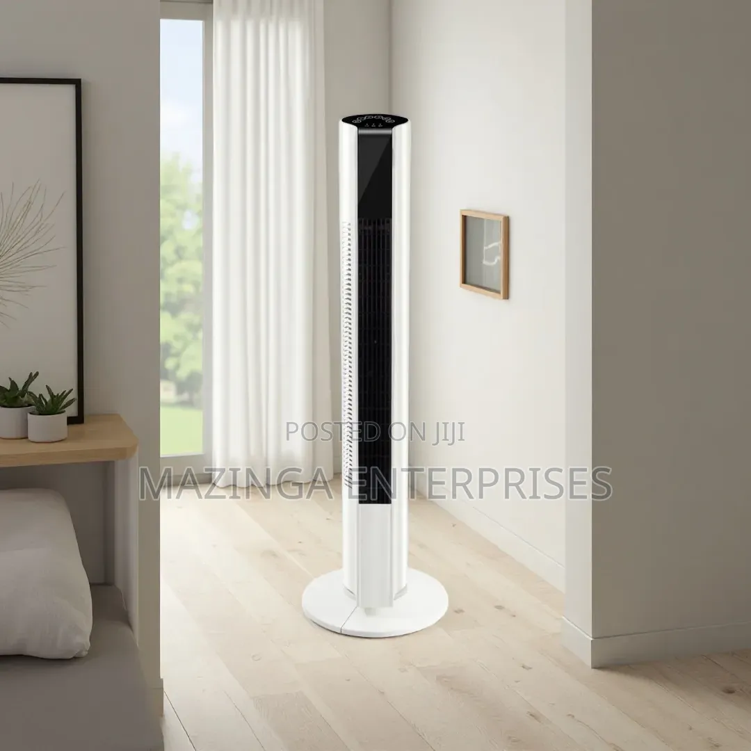 45w Remote Controlled Bladeless Slick Design High Quality Tower Fan