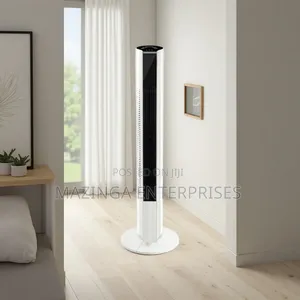 45w Remote Controlled Bladeless Slick Design High Quality Tower Fan