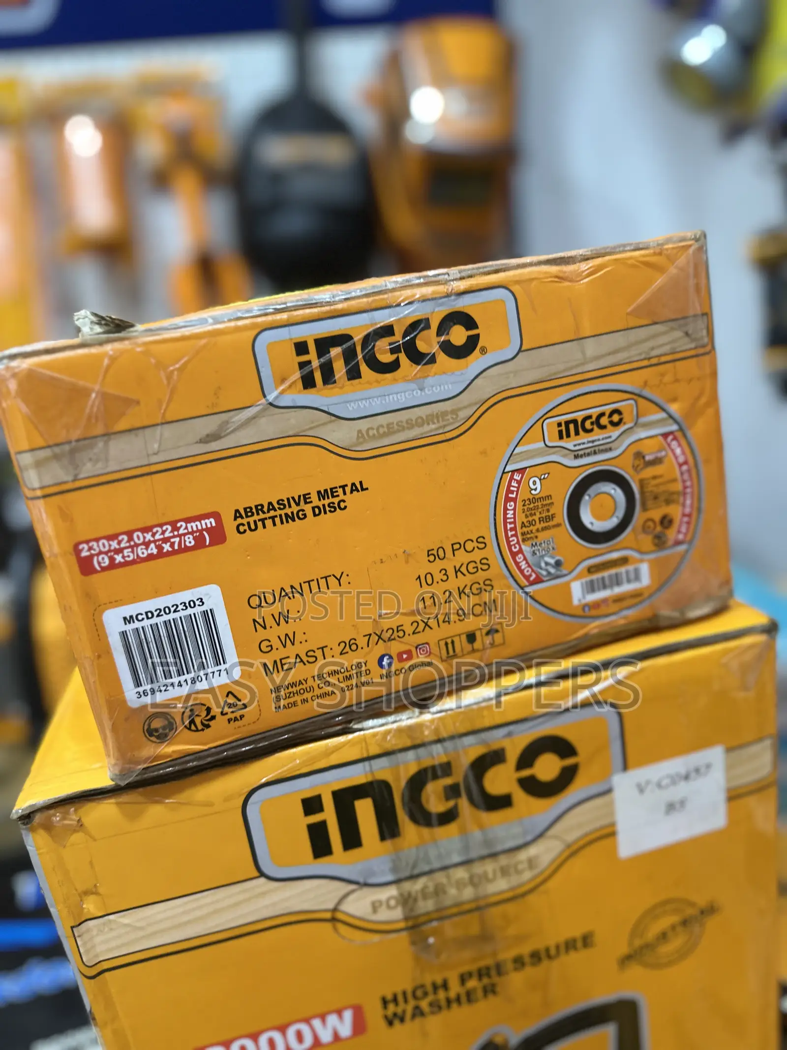 INGCO 9-Inch Abrasive Metal Cutting Disc Box of 50 PCS