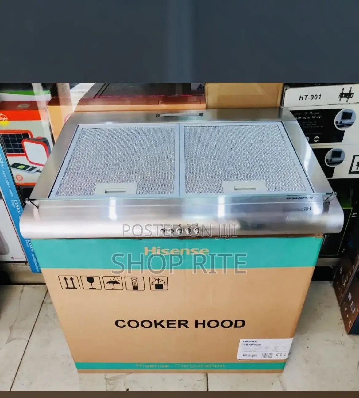 HISENSE CHIMNEY HOOD 60/60cm With Carbon Filter