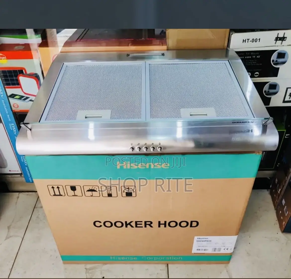 HISENSE CHIMNEY HOOD 60/60cm With Carbon Filter