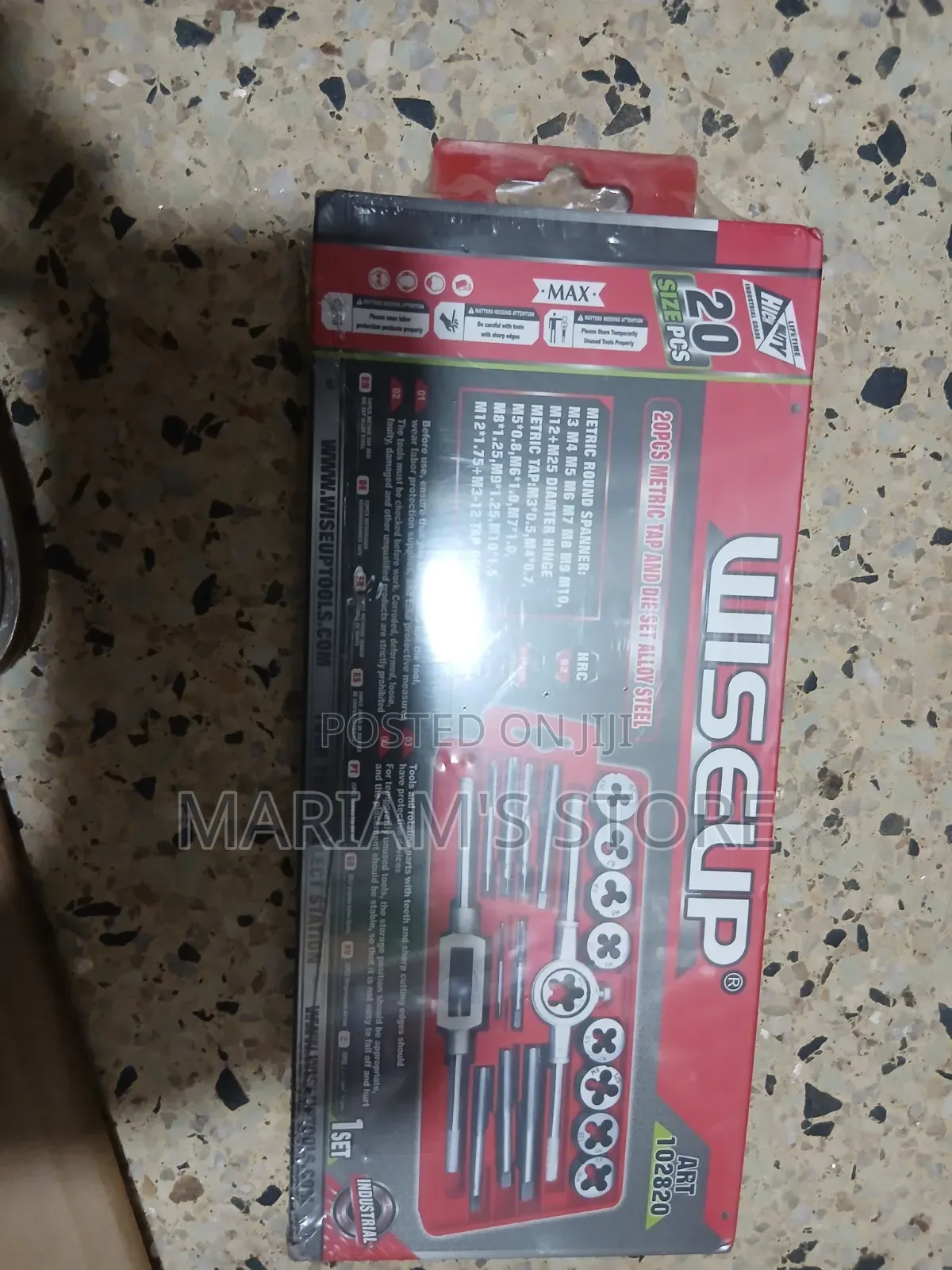 WISEUP 20-Piece Metric Tap and Die Se