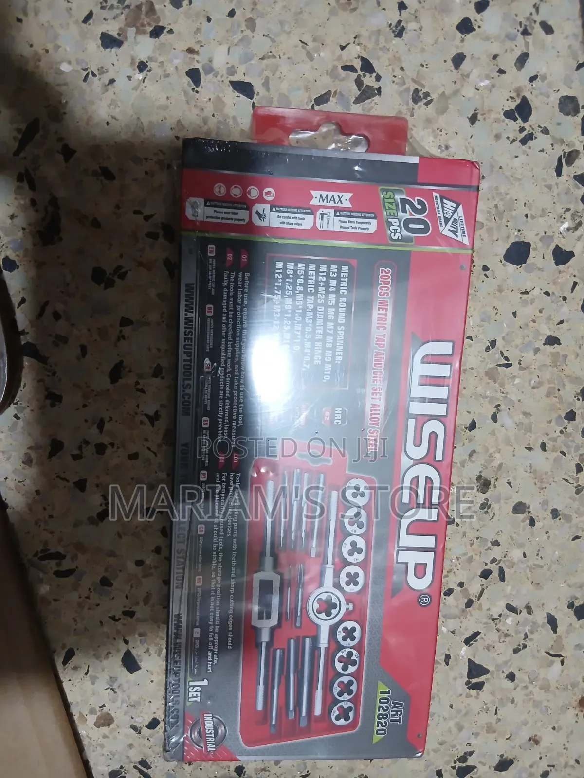 WISEUP 20-Piece Metric Tap and Die Se