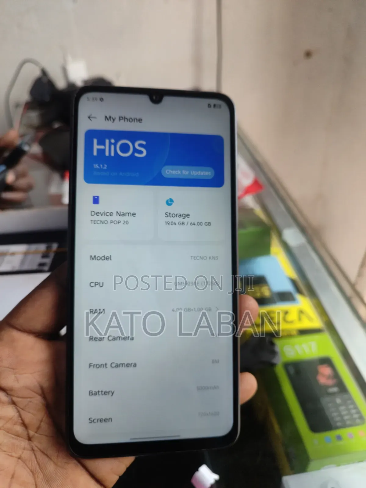 Tecno Pop 20 64 GB Black
