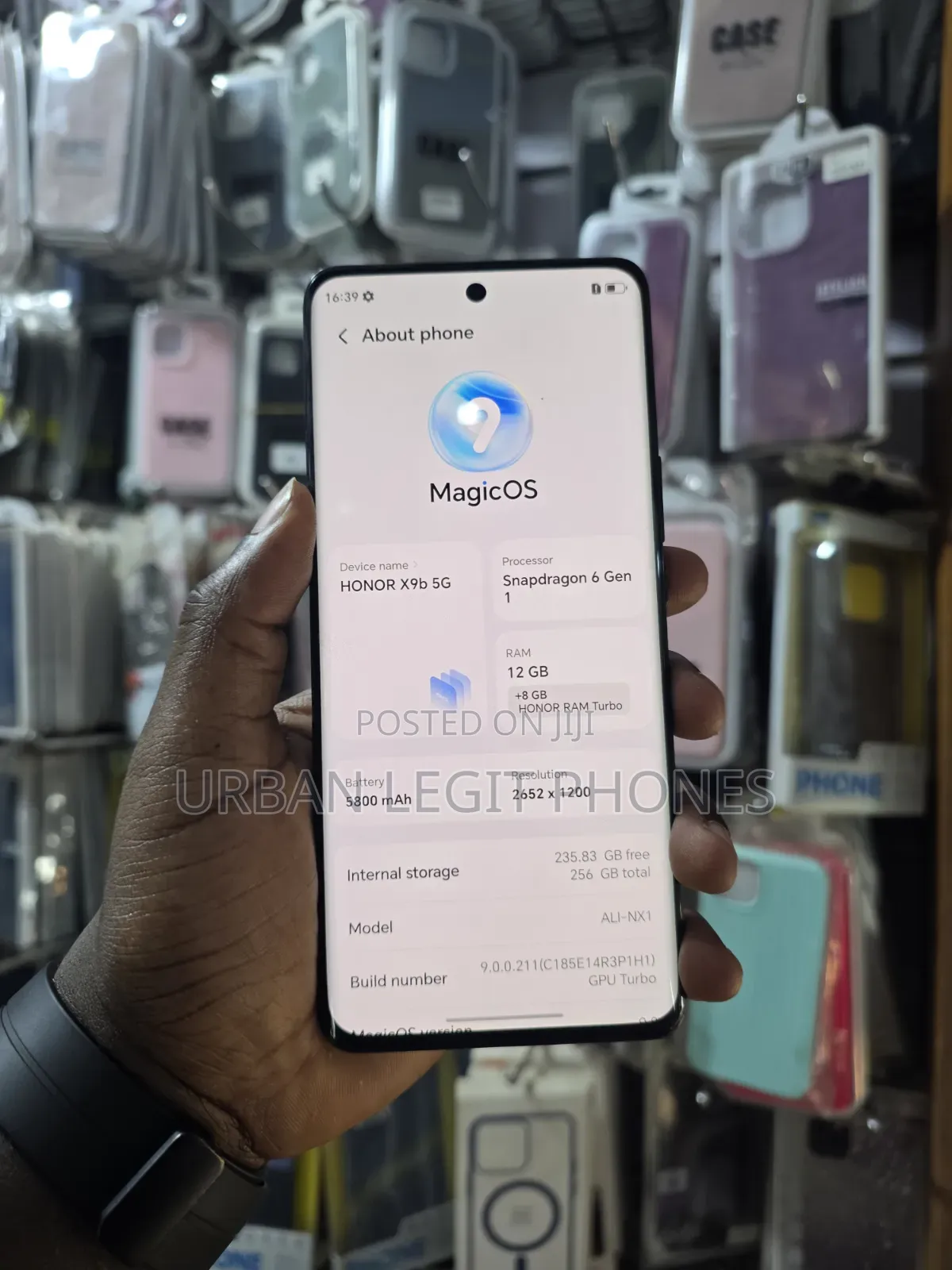 Honor X9b 5G 256 GB Black