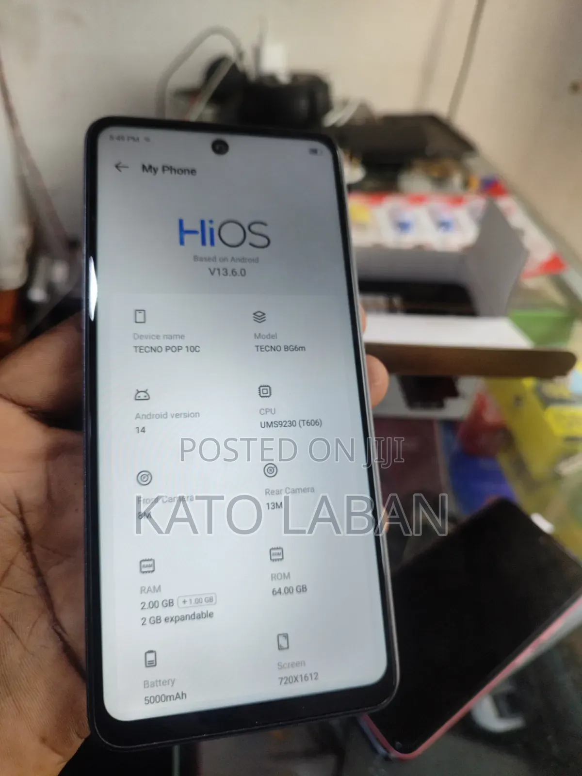 Tecno Pop 10C 64 GB Black
