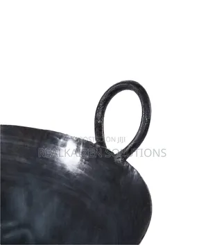 RAJ Quality Iron Black Kadai Cooking Pot With Double Handle 46cm(18")