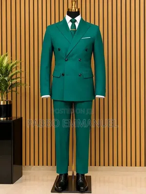 Green Double Breasted Blazers