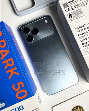 New Tecno Spark 50 128 GB Gray