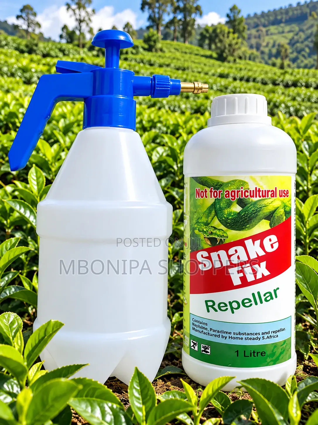 Snake Out Repellant - 1ltr, Free Spray Bottle