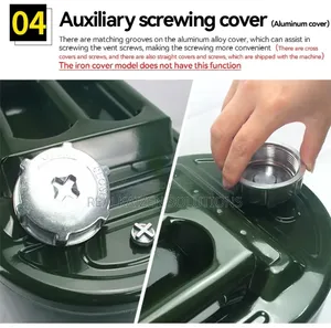30L Heavy-Duty Metal Fuel Jerry Can With Flexible Sprout